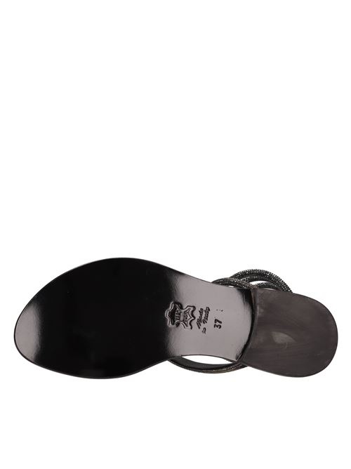 Sandali flat in pelle EDDICUOMO | T106/521 CAM.NERO